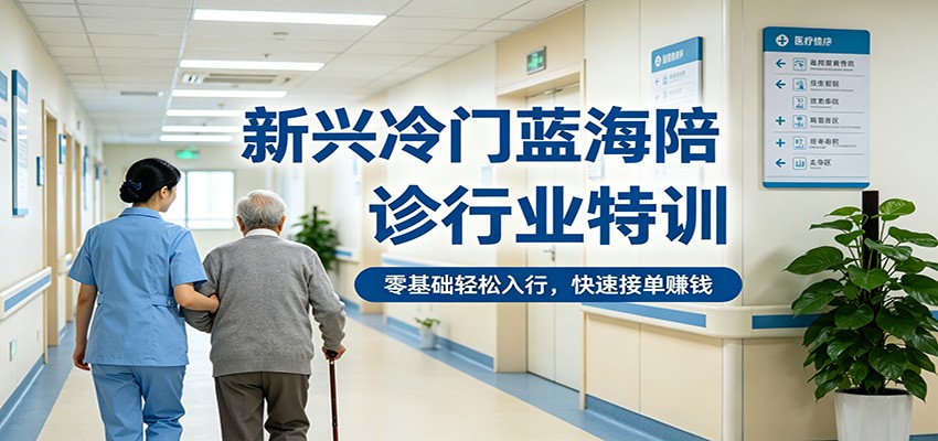 新兴冷门蓝海陪诊行业特训，零基础轻松入行，快速接单赚钱-51云资源