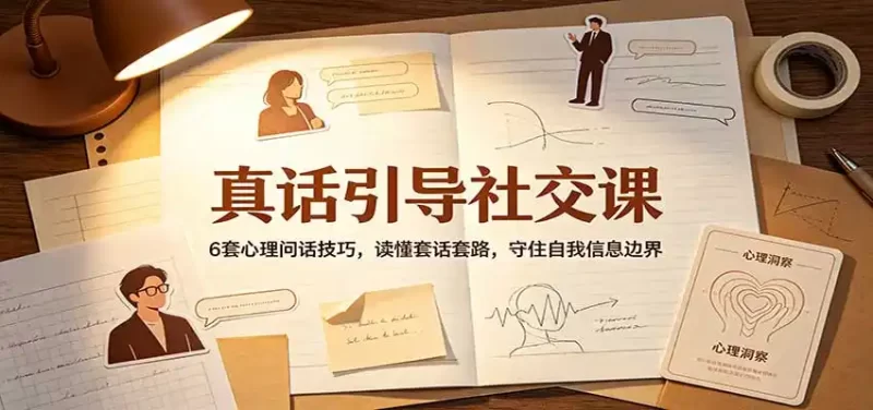 真话引导社交课：6套心理问话技巧，读懂套话套路，守住自我信息边界-51云资源