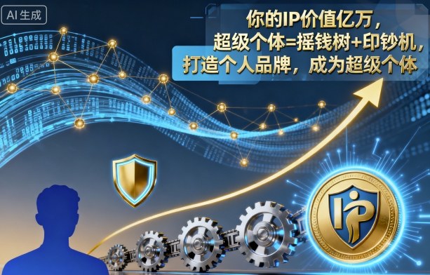 你的IP价值亿万，超级个体=摇钱树 印钞机，打造个人品牌，成为超级个体-51云资源