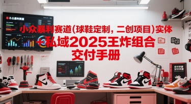 小众暴利赛道(球鞋定制,二创项目)实体 私域2025王炸组合 交付手册