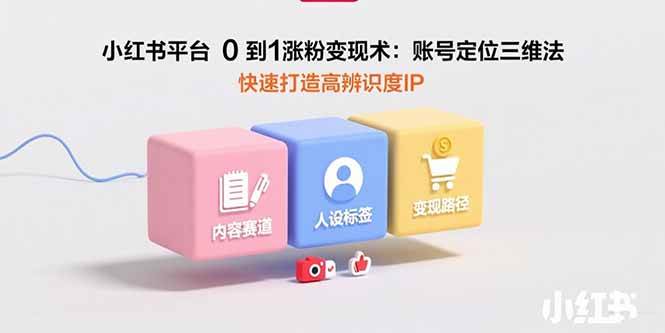 (15656期)小红书平台0到1涨粉变现术:账号定位三维法,快速打造高辨识度IP-51云资源