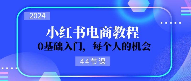 (11532期)2024从0-1学习小红书电商,0基础入门,每个人的机会(44节)-51云资源