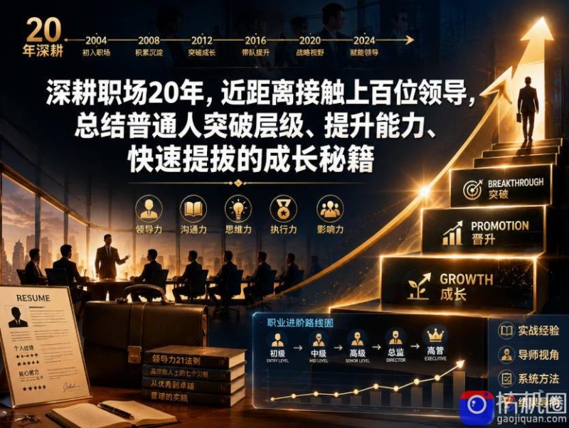 付费文章:深耕职场20年,近距离接触上百位领导,总结普通人突破层级、提升能力、快速提拔的成长秘籍(全网独家干货)-51云资源