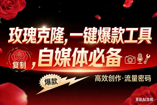 （17837期）玫瑰克隆，ai鲁大魔工具，自媒体必备神器，一键爆款，详细教程。-51云资源