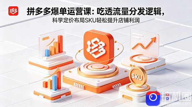 拼多多爆单运营实战课:吃透流量分发逻辑,科学定价布局SKU轻松提升店铺利润-51云资源