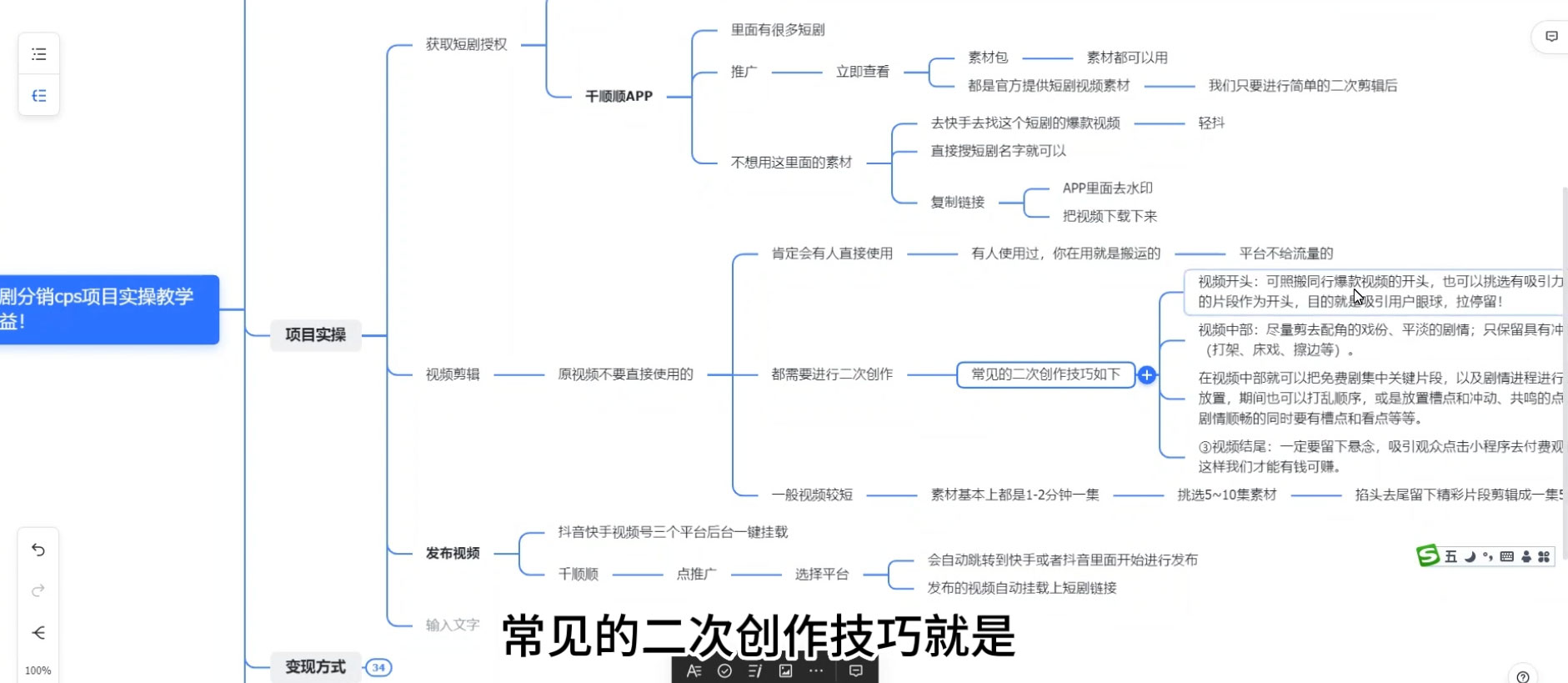 全新短剧全新升级玩法,短剧分销 cps 项目实操教学,多方式变现让你轻松赚收益