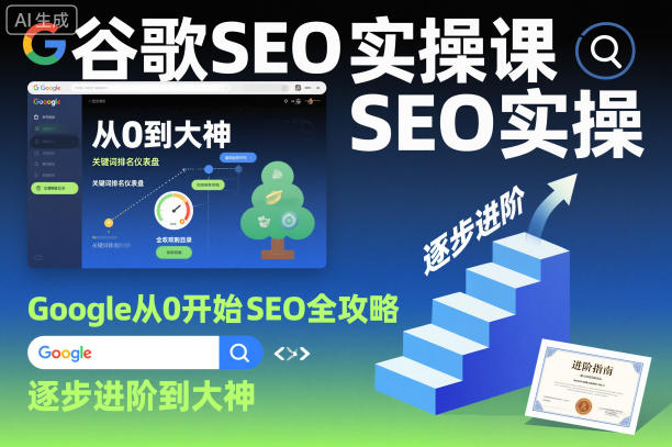 谷歌SEO实操课,Google从0开始SEO全攻略,逐步进阶到大神(更新26年)-51云资源