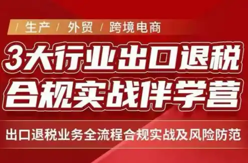 王老师·《生产 外贸 跨境电商企业》出口退税陪跑营-51云资源