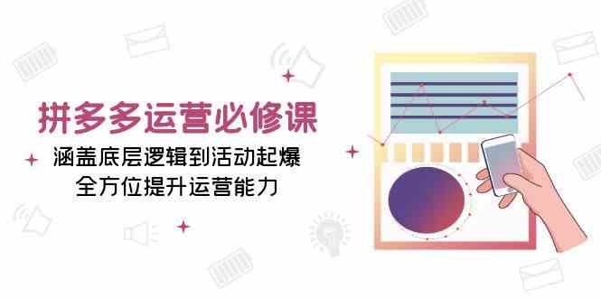 拼多多运营必修课：涵盖底层逻辑到活动起爆，全方位提升运营能力-51云资源