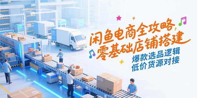 （15325期）闲鱼电商全攻略，零基础店铺搭建，爆款选品逻辑，低价货源对接-51云资源