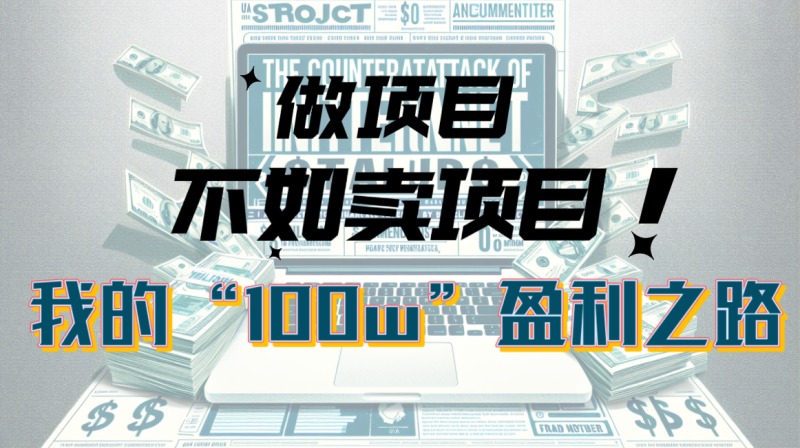 （10930期）为什么做项目不如卖项目？我的100W 盈利之路-51云资源