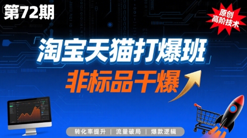 淘宝天猫打爆班原创高阶技术第72期,非标品干爆-51云资源