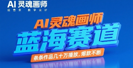 AI灵魂画师，蓝海赛道，条条作品几十W播放，爆款不断-51云资源