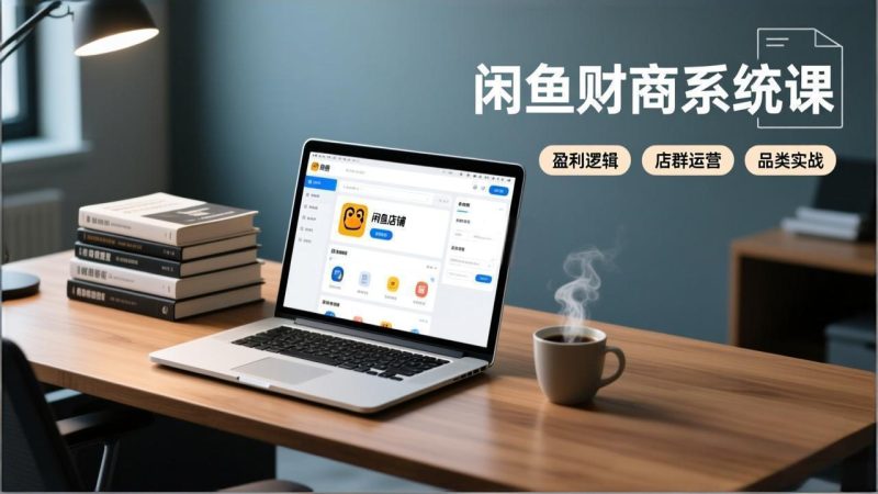 闲鱼财商系统课：从盈利逻辑、店群运营到品类实战，实现稳定月入过万-51云资源