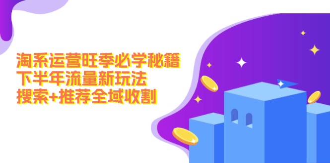 (12364期)淘系运营旺季必学秘籍:下半年流量新玩法:搜索 推荐全域收割(无水印)-51云资源