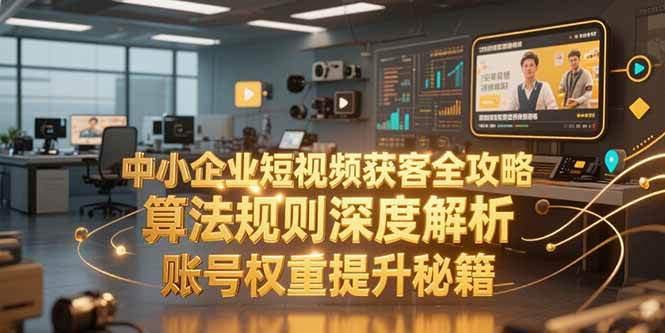 （15326期）中小企业短视频获客全攻略，算法规则深度解析，账号权重提升秘籍-51云资源