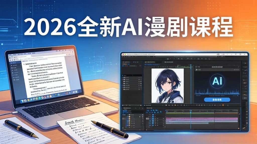 （17893期）2026全新AI漫剧课程：覆盖创作全链路，教你写作分镜剪辑配音一站式打造漫剧作品-51云资源