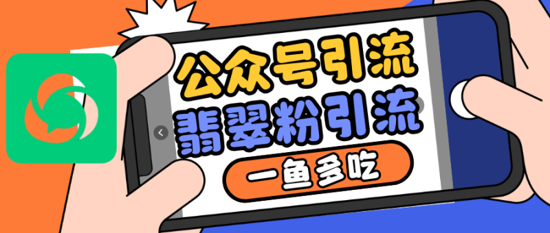 公众号低成本引流翡翠粉，高客单价，大力出奇迹一鱼多吃-51云资源
