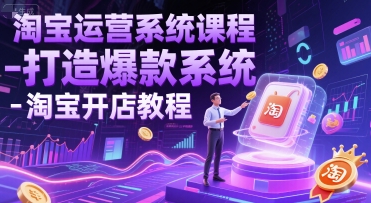 淘宝运营系统课程-打造爆款系统-淘宝开店教程-51云资源