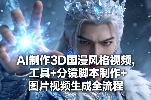 AI制作3D国漫风格视频,工具 分镜脚本制作 图片视频生成全流程