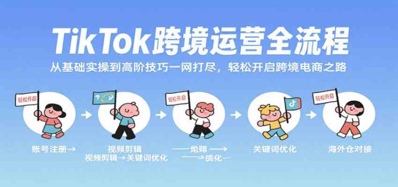 TikTok跨境运营全流程，从基础实操到高阶技巧一网打尽，轻松开启跨境电商之路-51云资源