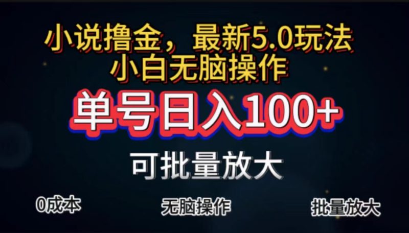 (11651期)全自动小说撸金,单号日入100 小白轻松上手,无脑操作-51云资源