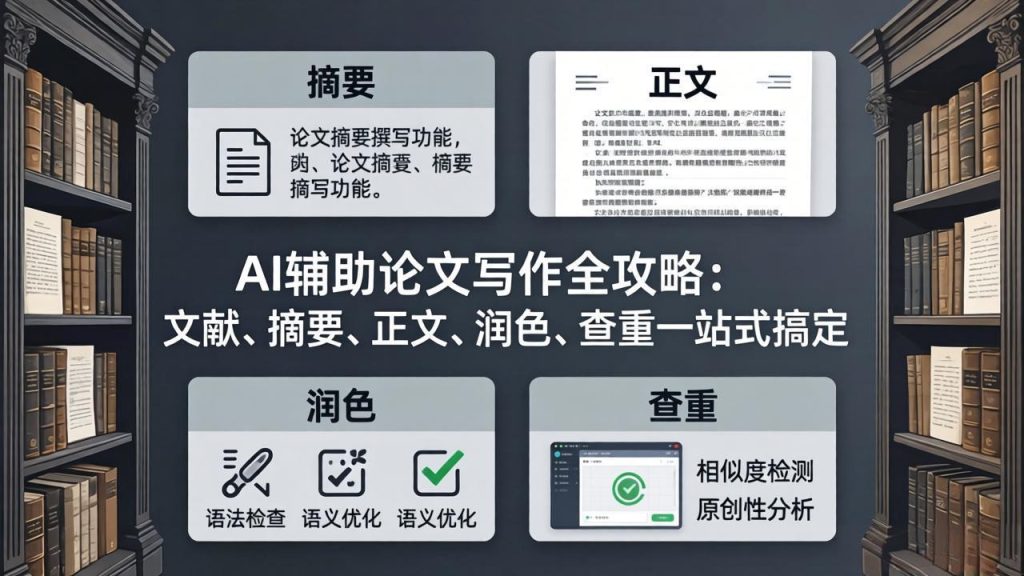 AI辅助论文写作全攻略：文献、摘要、正文、润色、查重一站式搞定-51云资源