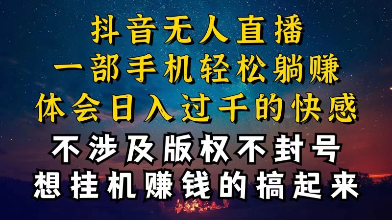 (10831期)抖音无人直播技巧揭秘,为什么你的无人天天封号,我的无人日入上千,还…-51云资源