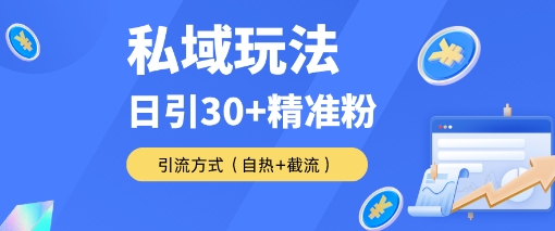 私域金融课变现玩法，日引30 精准流量，转化率50%日销5-10单，一单188-51云资源