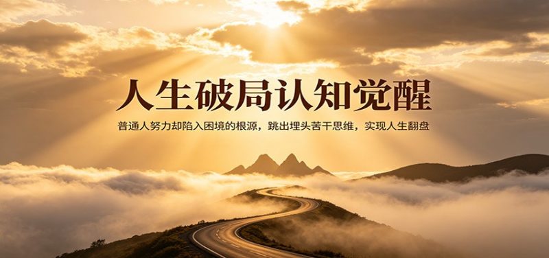 人生破局认知觉醒，普通人努力却陷入困境的根源，跳出埋头苦干思维，实现人生翻盘-51云资源