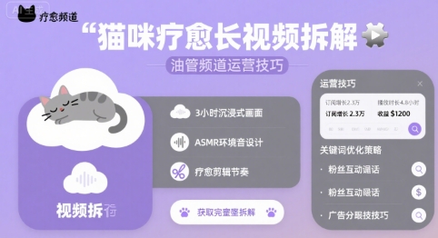 猫咪疗愈长视频拆解-51云资源