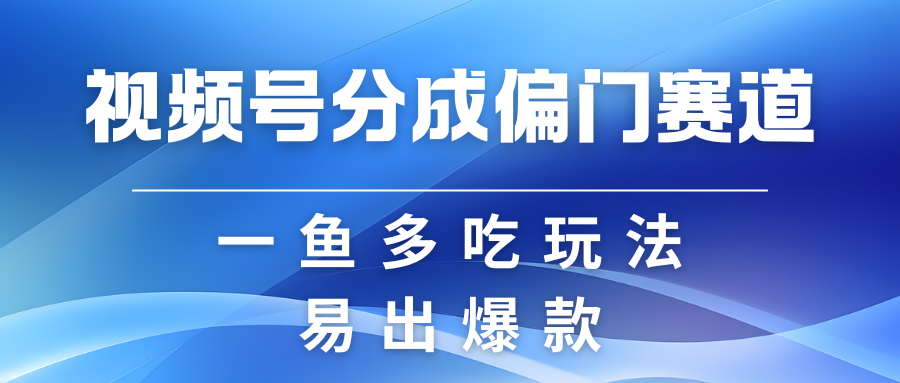 视频号创作者分成计划偏门类目，容易爆流，实拍内容简单易做-51云资源