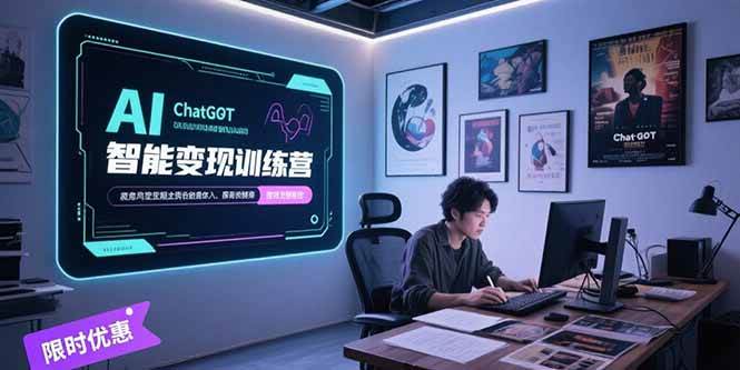 （15389期）AI智能变现训练营，ChatGPT写作变现，电影解说制作，图文带货方法论-51云资源
