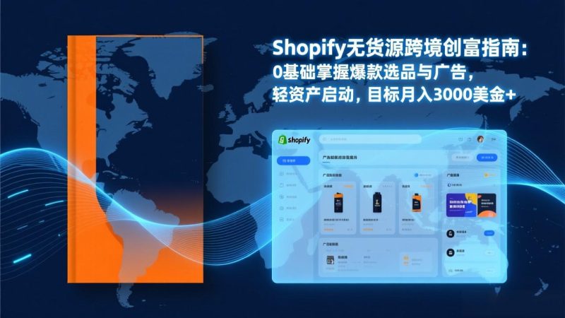 Shopify爆款打法实战:从选品到广告投放,复制爆款模型,驱动独立站月销售额破万刀-51云资源