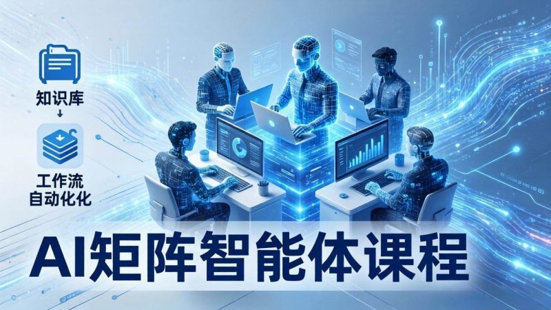 （17759期）AI矩阵智能体实战：100个数字员工批量生产内容，文本知识库 工作流自动化全搞定-51云资源