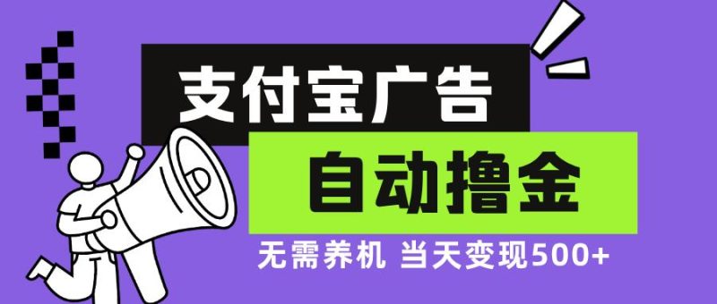 （13101期）支付宝广告全自动撸金，无需养机，当天落地500-51云资源