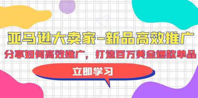 亚马逊大卖家新品高效推广，分享如何高效推广，打造百万美金爆款单品-51云资源