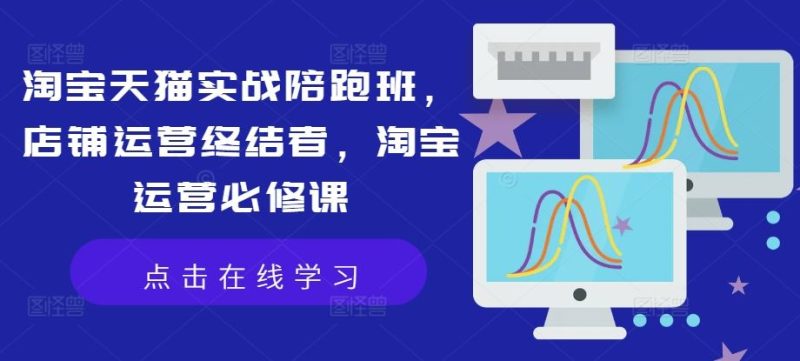 淘宝天猫实战陪跑班，店铺运营终结者，淘宝运营必修课-51云资源