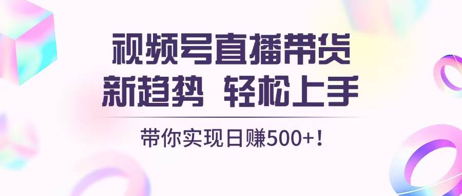 (13370期)视频号直播带货新趋势,轻松上手,带你实现日赚500-51云资源