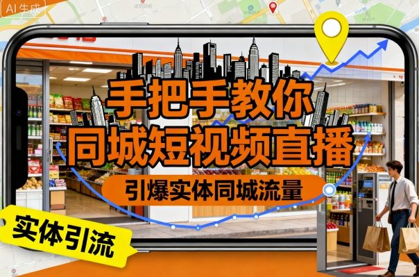 手把手教你同城短视频直播,引爆实体同城流量-51云资源