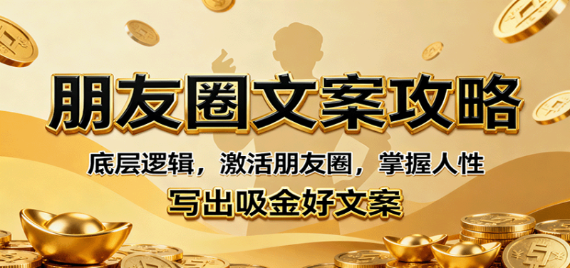 朋友圈文案攻略:底层逻辑,激活朋友圈,掌握人性,写出吸金好文案-51云资源