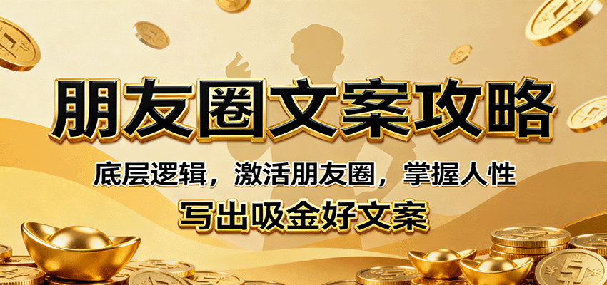 朋友圈文案攻略:底层逻辑,激活朋友圈,掌握人性,写出吸金好文案