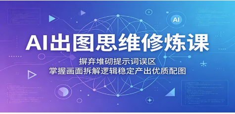 AI出图思维修炼课:摒弃堆砌提示词误区,掌握画面拆解逻辑稳定产出优质配图