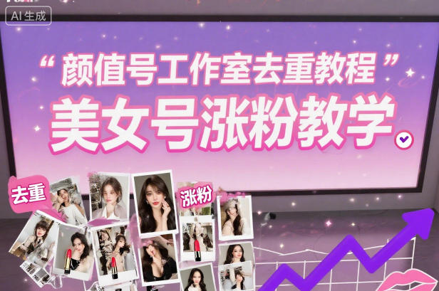 颜值号工作室去重教程,美女号涨粉教学-51云资源