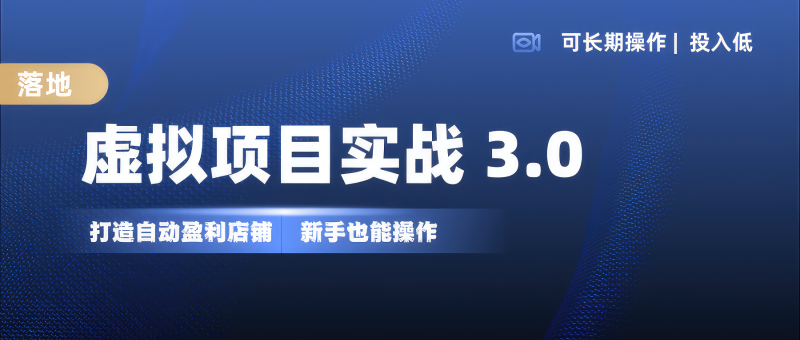 虚拟项目实操落地 3.0,新手轻松上手,单品月入1W-51云资源
