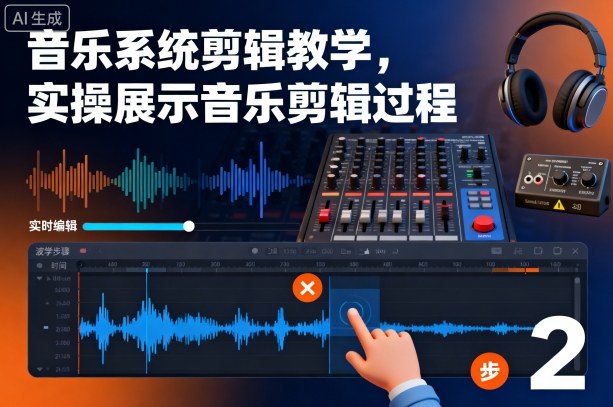 音乐系统剪辑教学，实操展示音乐剪辑过程-51云资源