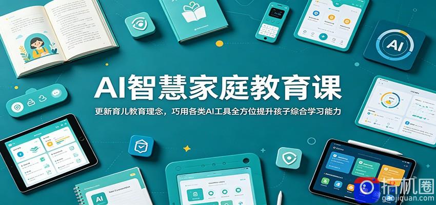 AI智慧家庭教育课：更新育儿教育理念，巧用各类AI工具全方位提升孩子综合学习能力-51云资源