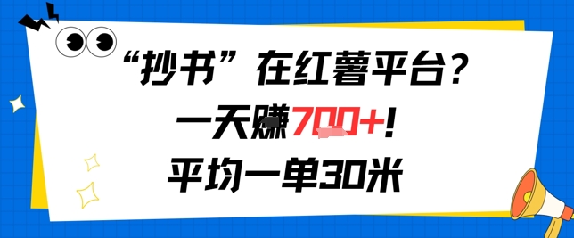 抄书在红薯平台？一天挣几张，平均一单30米，有手就行，新手小白不二之选！-51云资源