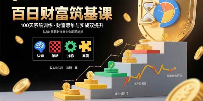 (15874期)百日财富筑基课:认知 策略 实操 案例拆解 实现从创富到守富全周期能力-51云资源