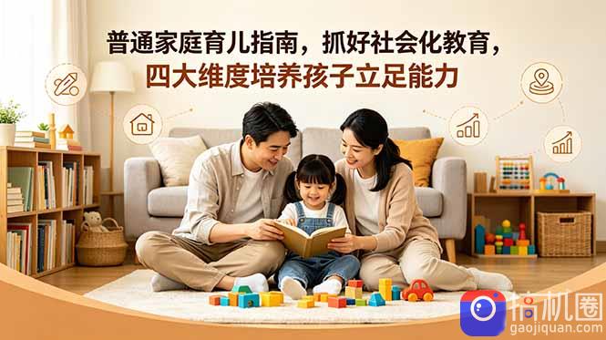 付费文章：普通家庭育儿指南，抓好社会化教育，四大维度培养孩子立足能力-51云资源
